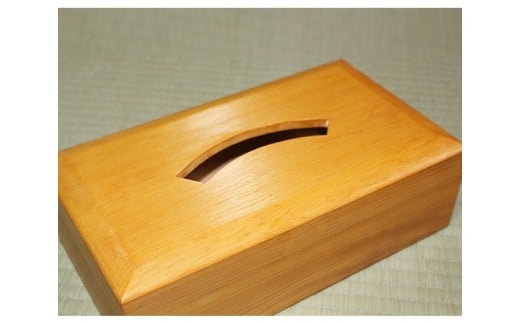 ティッシュ用化粧箱（榧の木） ティッシュ箱 雑貨 木製 寝室 リビング ティッシュボックス 箱 ケース シンプル おしゃれ U01001