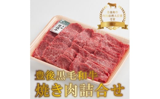 豊後黒毛和牛焼肉詰合せ約700g 牛肉 焼肉 和牛 国産 赤身 おおいた和牛 すき焼き 焼肉用 キャンプ バーベキュー A01023