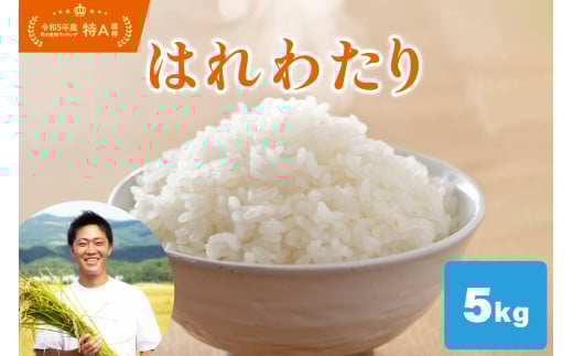 【令和7年 新米 】 米 はれわたり 5kg 特A取得 新品種 青森県産 【2025年10月上旬以降発送】【令和7年産米 青森県産米 精米 白米 お米 特A 晴れ渡り 晴れわたり harewatari】