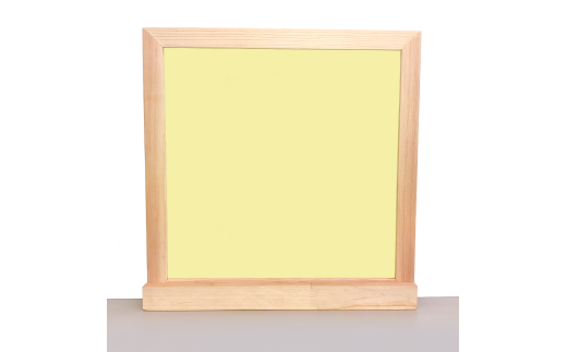 木製枠ホワイトボード｢ましかくカラーボード｣れもんいろ