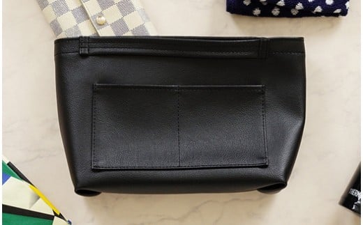 No.208-02 上質な日本製バッグインバッグ「ansac」(ブラック) / 雑貨 日用品 鞄 千葉県