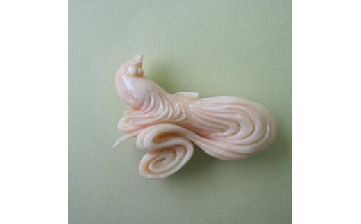 珊瑚職人館の珊瑚の帯留15