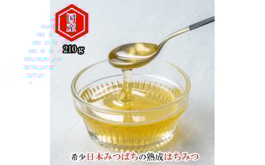 392＊国産日本ミツバチ熟成はちみつ　百花蜂蜜210ｇ