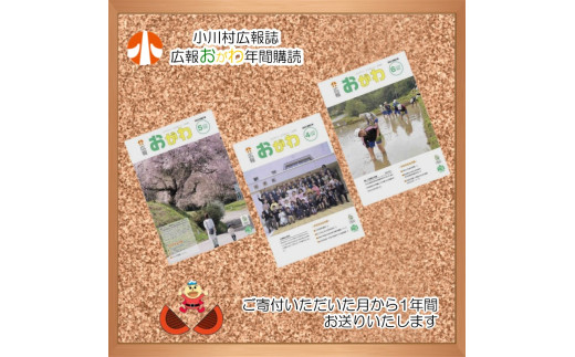 248＊小川村広報誌　広報おがわ年間購読