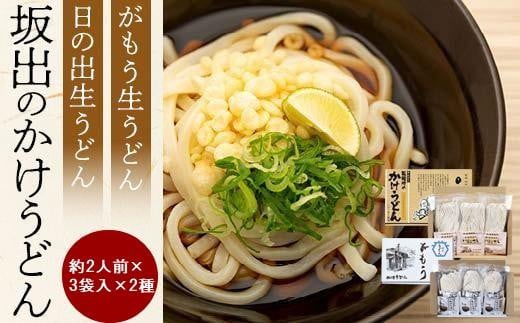 [坂出のうどん]がもうと日の出のかけうどんセット 約2人前×3袋入×2種 | うどん 讃岐うどん さぬきうどん 麺 生うどん 日の出製麺所 生麺 常温 詰め合わせ 食べ比べセット 麺類 かけうどん 香川県 坂出市 四国