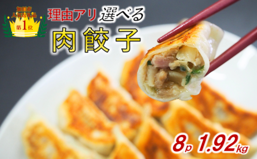 【訳あり】肉汁溢れる冷凍肉餃子:8パック