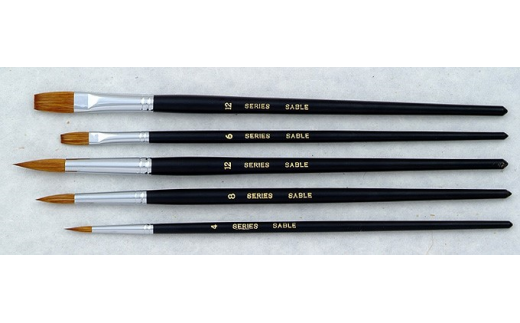 熊野筆　水彩5本セット（セーブル）