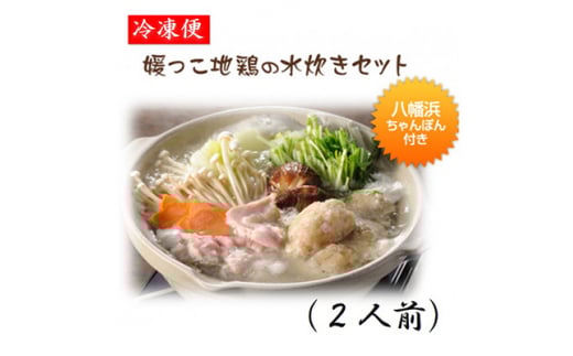 媛っこ地鶏の水炊き2人前セット<E17-5>【1490243】