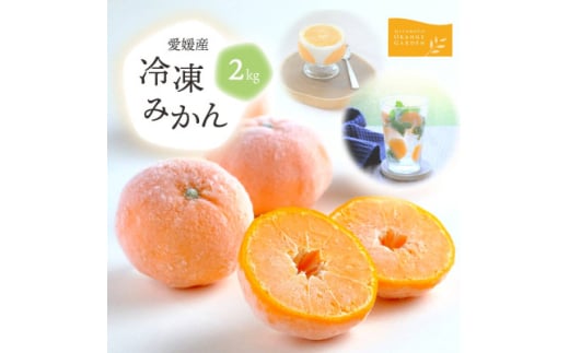 旬のみかんをまるごと冷凍!皮つき冷凍みかん 2kg<C25-105>【1412383】
