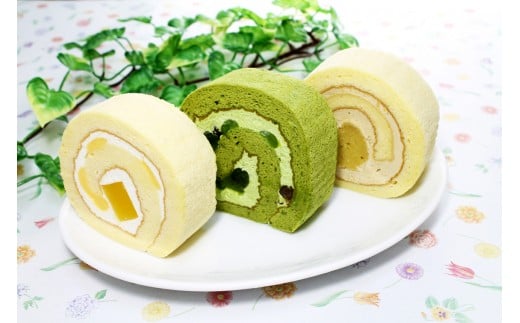 越前ロールケーキ12個入り【 ロールケーキ コシヒカリ 米粉 キャラメルロール とみつ金時 レモン味  抹茶味 高井屋 】[A-019003]