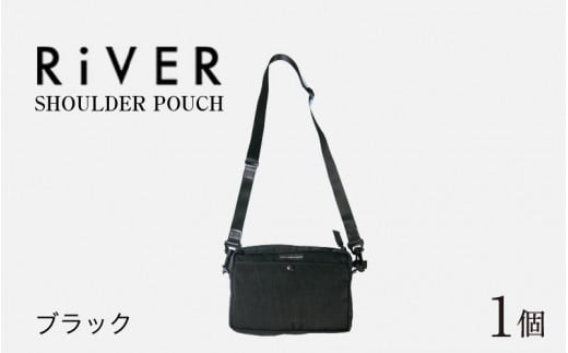 RiVER- SHOULDER POUCH ブラック [C-042008_01]