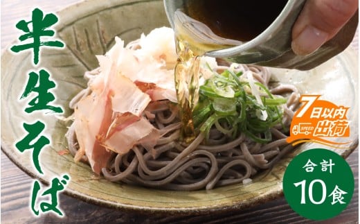 ヤマサ製麺 半生そば 10食（越前そば4食+永平寺そば6食） [A-120008]