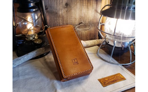 ウォレット BB（ライトブラウン）　【本革 牛革 財布 ミニ財布  サイフ 手縫い 雑貨 おしゃれ オリジナル レザー職人 手縫い フウネレザーファクトリー】 [BFAJ123]