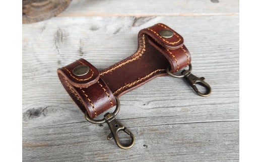 ベルトインホルダー（ブラウン）【本革 牛革 本革 牛革 ベルト 手縫い 雑貨 おしゃれ オリジナル レザー職人 フウネレザーファクトリー】 [BFAJ108]