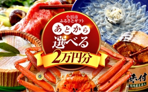 【あとから選べる】 福井県小浜市ふるさとギフト 2万円分 海産物 箸 お米 スイーツ あとから ギフト [BFDV010]