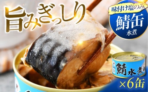 鯖水煮缶詰6缶セット 180g×6缶 |サバ缶 鯖缶 さば缶 鯖 サバ さば 缶詰 サバ缶詰 鯖缶詰 缶 詰合せ 詰め合せ セット 非常食 防災 備蓄 常温 常備食 保存食 [BFAB028]