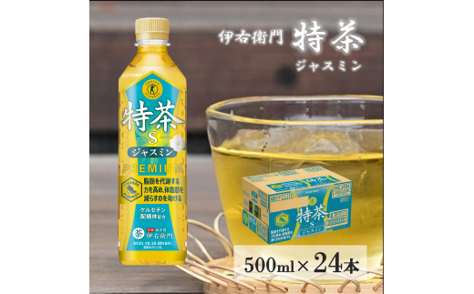 サントリー 伊右衛門  特茶  ジャスミン  500mlペット 24本 1ケース   【 ドリンク  お茶  特定保健用食品  兵庫県 高砂市  ふるさと納税】