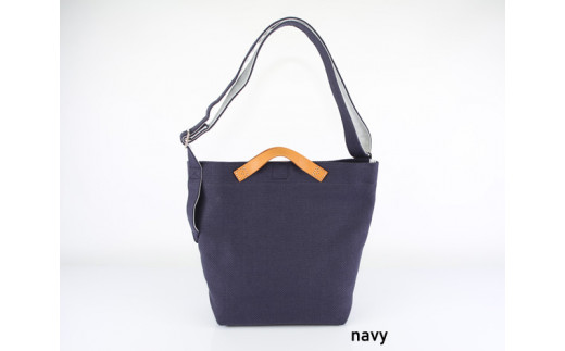 松右衛門帆 コンビショルダー navy 帆布 普段使い 丈夫 シンプル