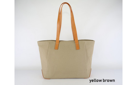 松右衛門帆 コンビトート yellow brown 帆布 普段使い 丈夫 シンプル