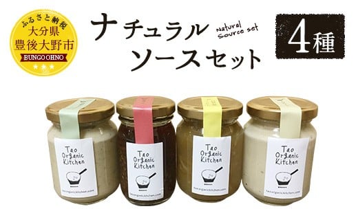 019-822 ナチュラル ソース セット 4種  計370ml  詰合せ ( フムス / ラー油 / タルタルソース / ジャム )