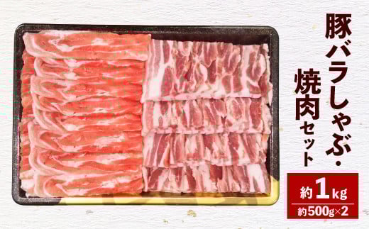 093-1027 【2024年1月上旬以降順次発送予定】大分県産 米の恵豚 バラ セット 約1kg 豚肉 豚バラ 焼肉