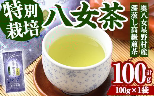 奥八女星野村 深蒸し高級煎茶(計100g) 八女茶 緑茶 せん茶 おちゃ お茶 やめ 深蒸し茶  常温 常温保存【ksg1344】【おどろきっちん】
