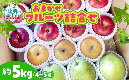 【先行予約 / 11月発送】 おまかせ フルーツ詰合せ 約 5kg (目安:4~5種程度) 【 梨 りんご 洋ナシ ゆず 旬 果物 食べ比べ 詰め合わせ 大和農園 】RT2511