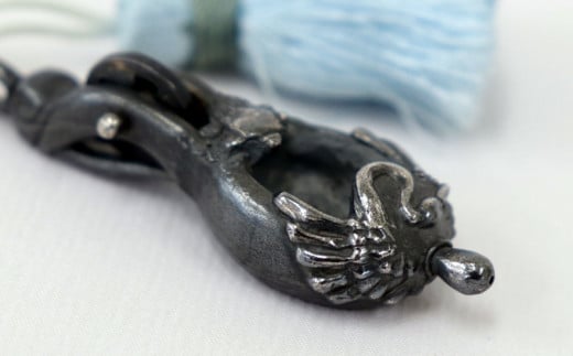 気仙大工の魂　墨壺シルバーキーチャーム