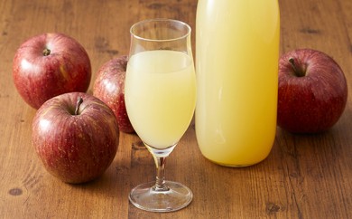 果汁100%！ 完熟りんご使用 ストレートりんごジュース 1L×2本 セット 【 リンゴ 飲料 ご当地ドリンク ギフト プレゼント 岩手 陸前高田 マル広農園 】 RT656