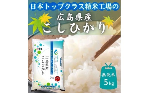 広島県産米 コシヒカリ 無洗米 5kg