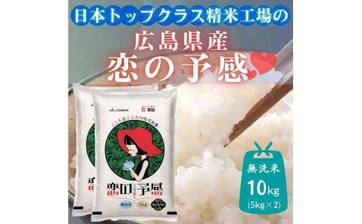東広島市産米 恋の予感 無洗米 10kg