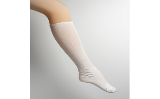 転倒予防2足組むくみ対策くつ下　白26～27cm