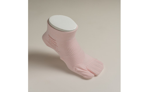 外反母趾対策くつ下 2足組　ピンク24～25cm