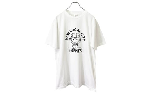 稲敷市オリジナルTシャツ「いなのすけTシャツ」[白・Mサイズ]｜オリジナル 半袖 シャツ イラスト プリント アパレル かわいい [1588]