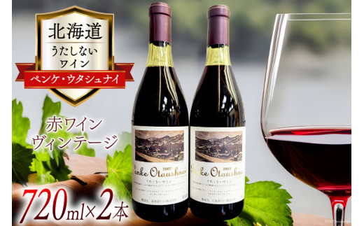 うたしない ワイン ペンケ・ウタシュナイ 2007&2008 720ml×各1本 計2本 / 株式会社太陽スピリッツ / 北海道 歌志内市 [01227ad002]