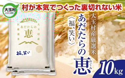 米 大玉村産厳選米「あだたらの恵」(品種:福、笑い) 10kg 《 令和7年産  》| 福島 大玉村 お米 米作り 福、笑い 令和7年 精米 白米 こめ コメ ご飯 送料無料 大玉村農業振興公社 | on-af-10kg-r7