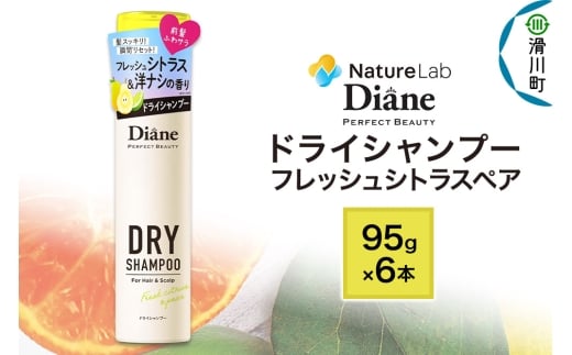 Diane ダイアン パーフェクトビューティー ドライシャンプー 95g フレッシュシトラスペア×6点セット