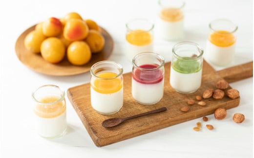 みんなの梅仁豆腐365  12個セット ソース付き(季節に合わせて2種おまかせ)【cvs003】