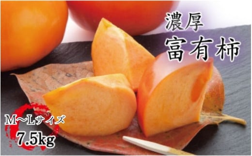 【秋の美味】【和歌山ブランド】 濃厚!富有柿 秀品 M~Lサイズ 約7.5kg入り※2025年11月中旬頃~12月上旬頃順次発送予定 / かき 柿 カキ フルーツ 果物 くだもの 【ard013C】