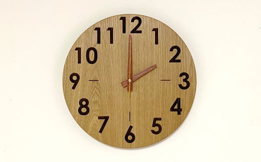 wood clock 280OK　壁掛け時計 時計 壁掛け 木製 無垢材 インテリア  愛媛県西条市 近藤工芸