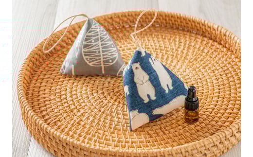 ONとOFFのハーブサシェ大 2個セット ハーブ サシェ 香り袋 癒し 乾燥ハーブ 眠り 虫除け 北海道 北広島市