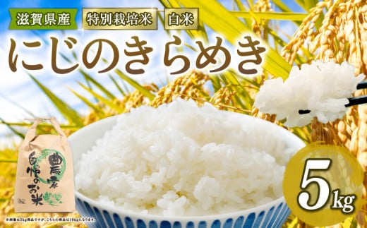 新米予約 特別栽培米 にじのきらめき 令和7年産 米 5kg 白米 ニジノキラメキ 2025年産 国産 農家直送 環境こだわり お試し用 小分け お米 こめ おこめ 新米 先行予約 農家直送 産地直送 滋賀県 竜王町