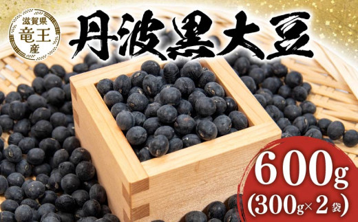【 先行予約 】 令和7年産 黒豆 600g 300g × 2袋 予約 丹波黒 豆 くろまめ だいず 大豆 滋賀県 竜王町 国産 農家直送 丹波黒大豆 2025年産 国産 農家直送 産地直送 タンパク質 タンパク ミネラル 食物繊維 健康 おつまみ 送料無料 ふるさと納税