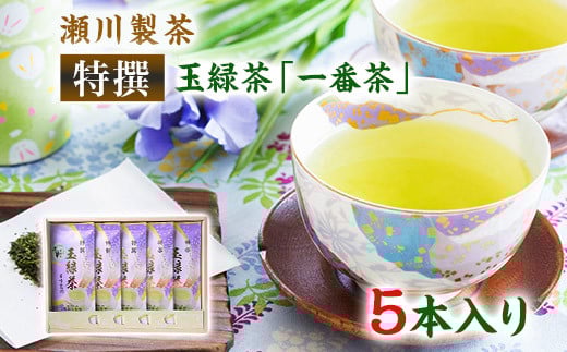 <特撰>玉緑茶(たまりょくちゃ)「一番茶」 100g×5本 《60日以内に出荷予定(土日祝除く)》 熊本県 大津町産 株式会社 瀬川製茶