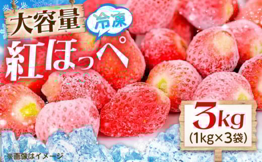 いちご 冷凍いちご 紅ほっぺ 1kg×3袋 国産 完熟 スムージー ジャム ヨーグルト 一口サイズ イチゴ 完熟 苺 果物 フルーツ 冷凍 広島県福山市/株式会社ベジータ ふるさと納税 計3kg 大容量 ヘタなし 訳あり ではない 家庭用 おやつ デザート ケーキ アイス スイーツ 広島 福山 人気 小分け 便利 人気 おすすめ 広島県 福山市 ふるさと納税 [BABR001]