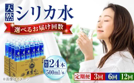 【全12回定期便】飲料 水 ミネラルウォーター 巌聖水6500 500ml×24本 広島県福山市/小林商事 ミネラルウォーター ペットボトル 500ml 24本 保存用 備蓄 防災 [BAEA019]