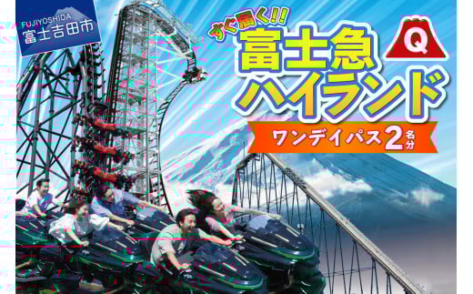 富士急ハイランドワンデイパス ペアチケット ペア 利用券 ワンデイパス 2名1組 招待券 優待券 遊園地 山梨 富士吉田