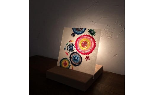 琉球あんどん板型(中)コーラル