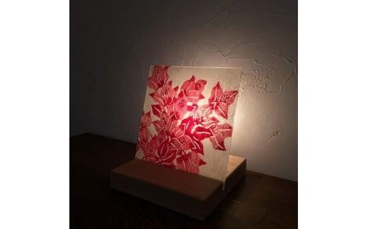 琉球あんどん板型(中)ブーゲンビリア