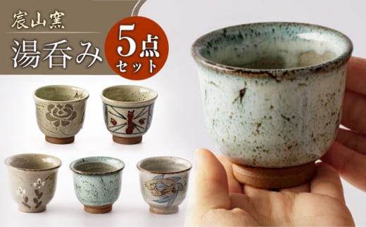 【宸山窯】湯呑み 5点セット [UCU007]